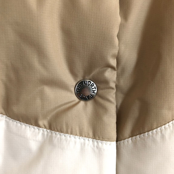 The North Face Sylvester Vest Hawthorne Khaki/White Retro Vest Small Petite - Picture 6 of 7